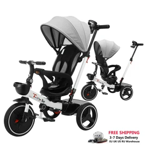 Stroller Tricycle Bike, 360 Degree Rotation