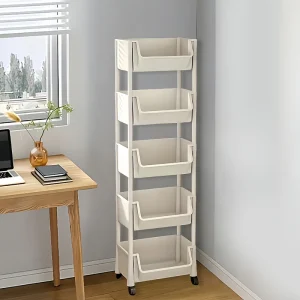 5-layers With wheels storage shelves