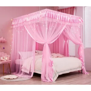 4-point canopy  curtains