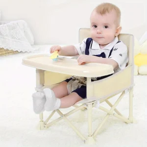 Durable High Chair with Adjustable Footrest