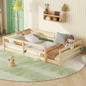 Twin Size Wood Floor Bed
