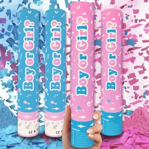 Gender Reveal Confetti Cannon Set of 4 pcs